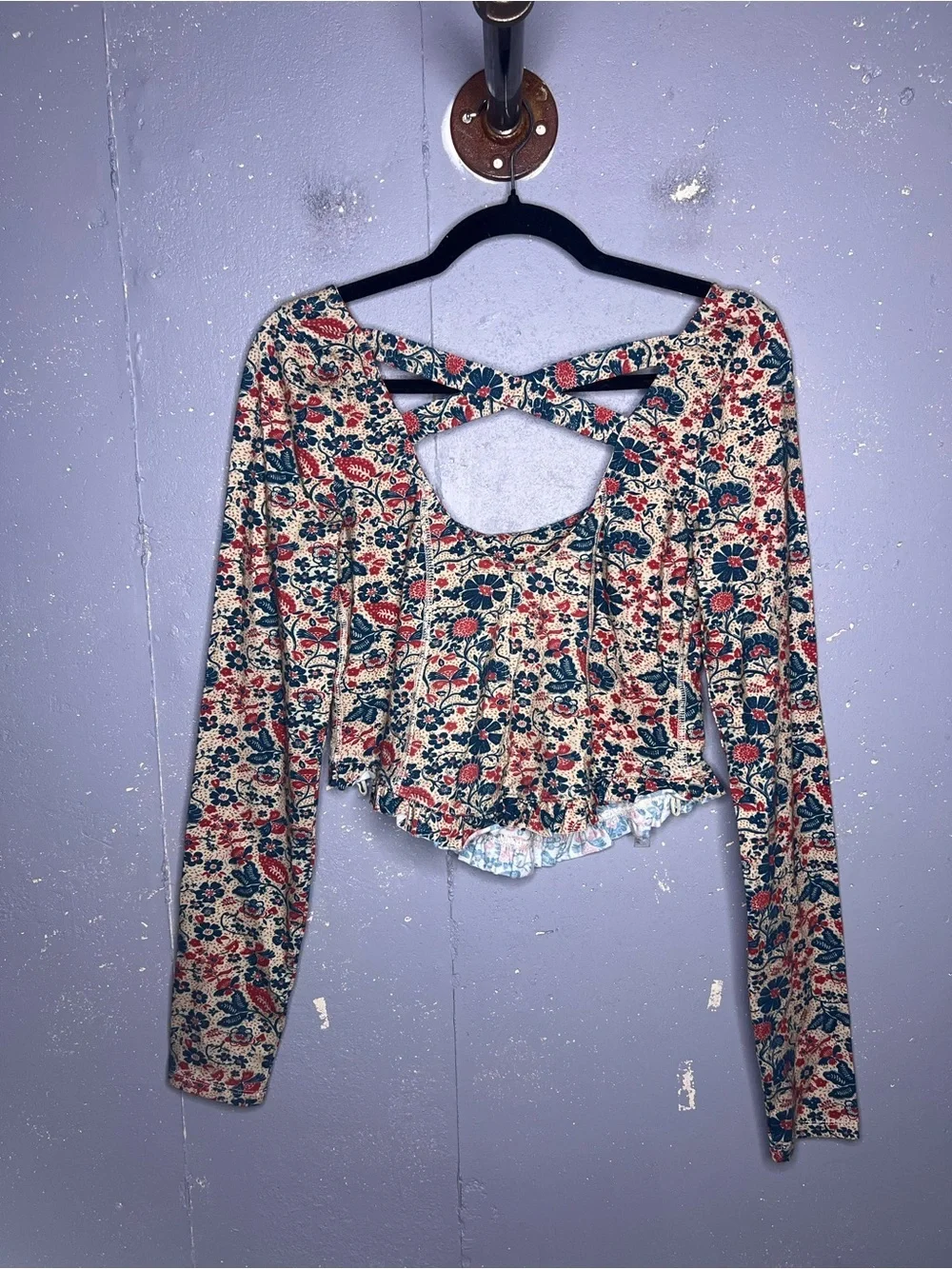 Free People Melanie Long Sleeve Top Medium
